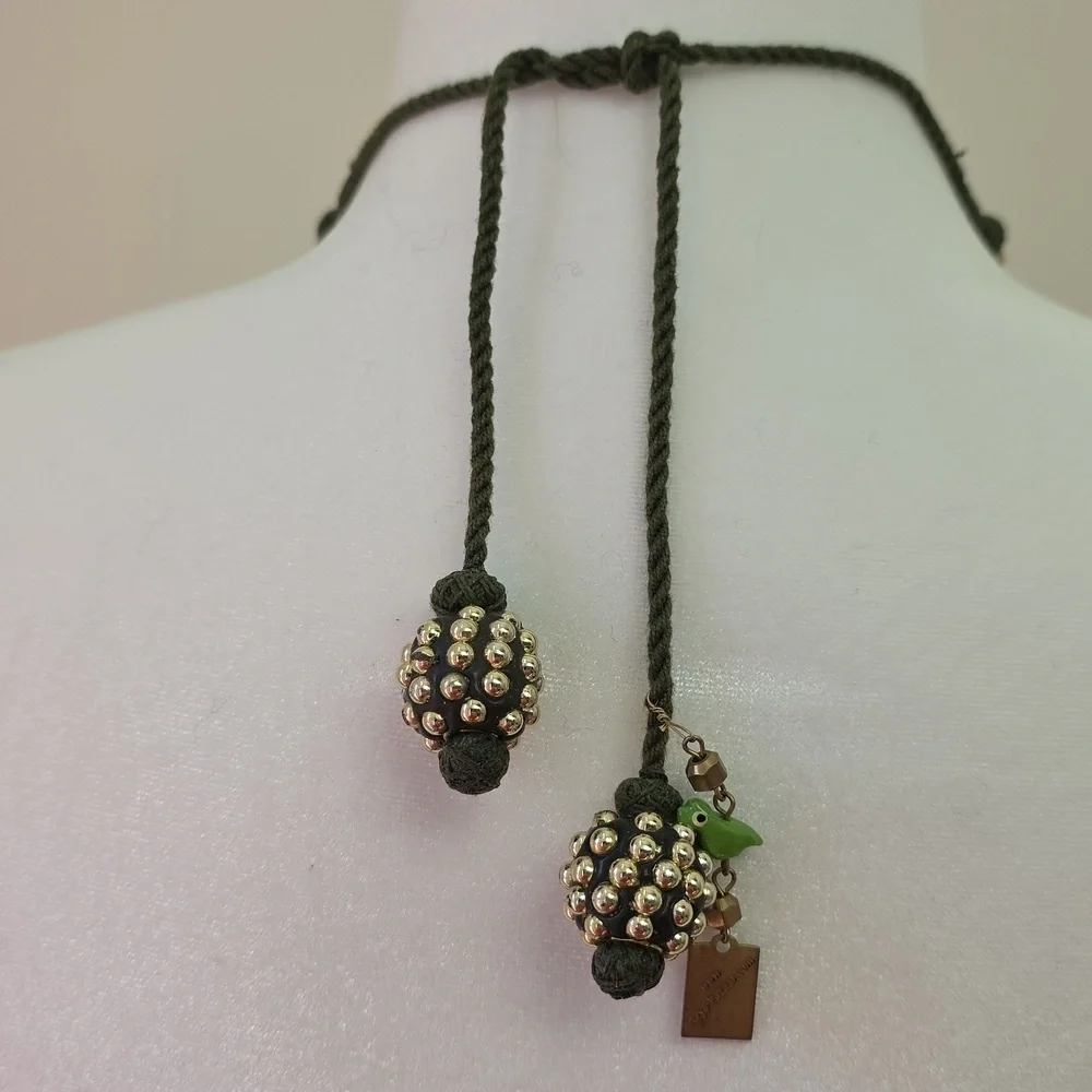 Maya-Bazaar Green, Gold & Multicolor Necklace
